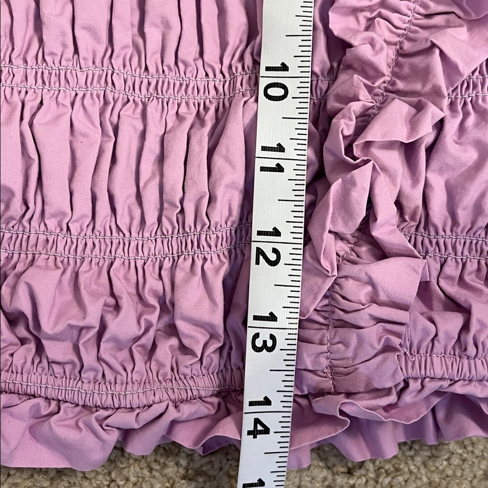 Revolve ENDLESS ROSE feeling fun puff sleeve top in lavender purple stretchy XS - Picture 10 of 10